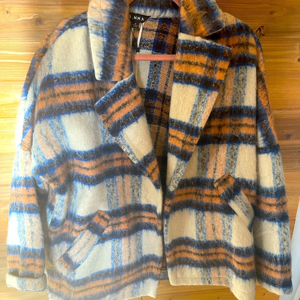 J.NNA wool blend jacket, size M, brand new without tags